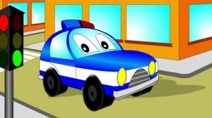 Мультик - Раскраска для малышей. Мультик про полицейскую машину