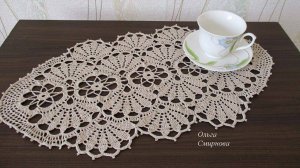 ОРИГИНАЛЬНАЯ ОВАЛЬНАЯ САЛФЕТКА. ЧАСТЬ 4