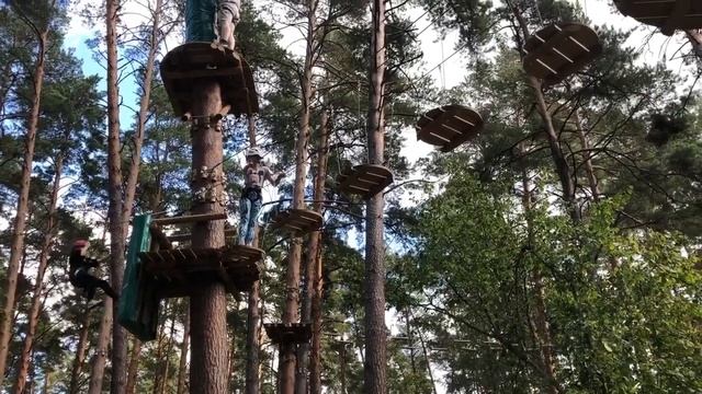Парк «Раздолье». Первый раз я на вершине деревьев. смотреть онлайн