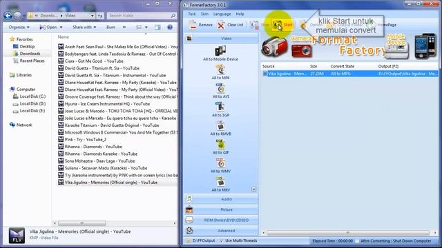 Convert File Video ke MPG VCD смотреть онлайн