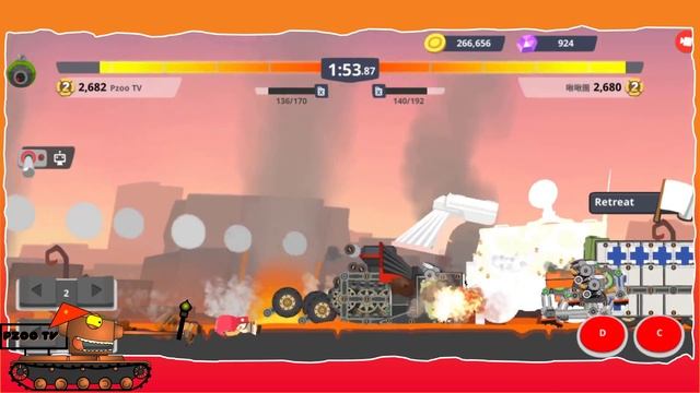 Game xe tăng - Cách tạo ra Flamethrower TANK Level28 | Super Tank Rumble | Phim hoạt hình về xe tăn смотреть онлайн