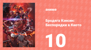 Бродяга Кэнсин: Беспорядки в Киото 10 серия (аниме-сериал, 2024)
