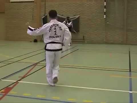 Чучхе видео тхэквондо туль Черный пояс 2 Дан хьенг 45 движений комплекс Juche Tul спорт Чу че Кодан смотреть онлайн