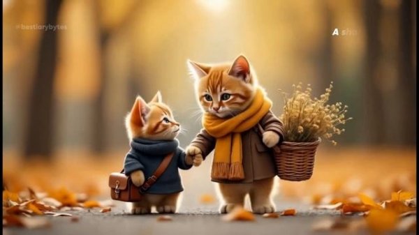 ❤️Tiny Cat’s Act of Kindness! 🐱✨_ #cat #kitten #cute