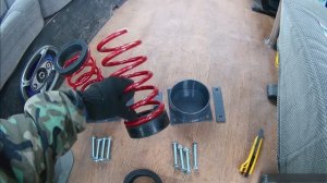 Установка пружин передней подвески на газель