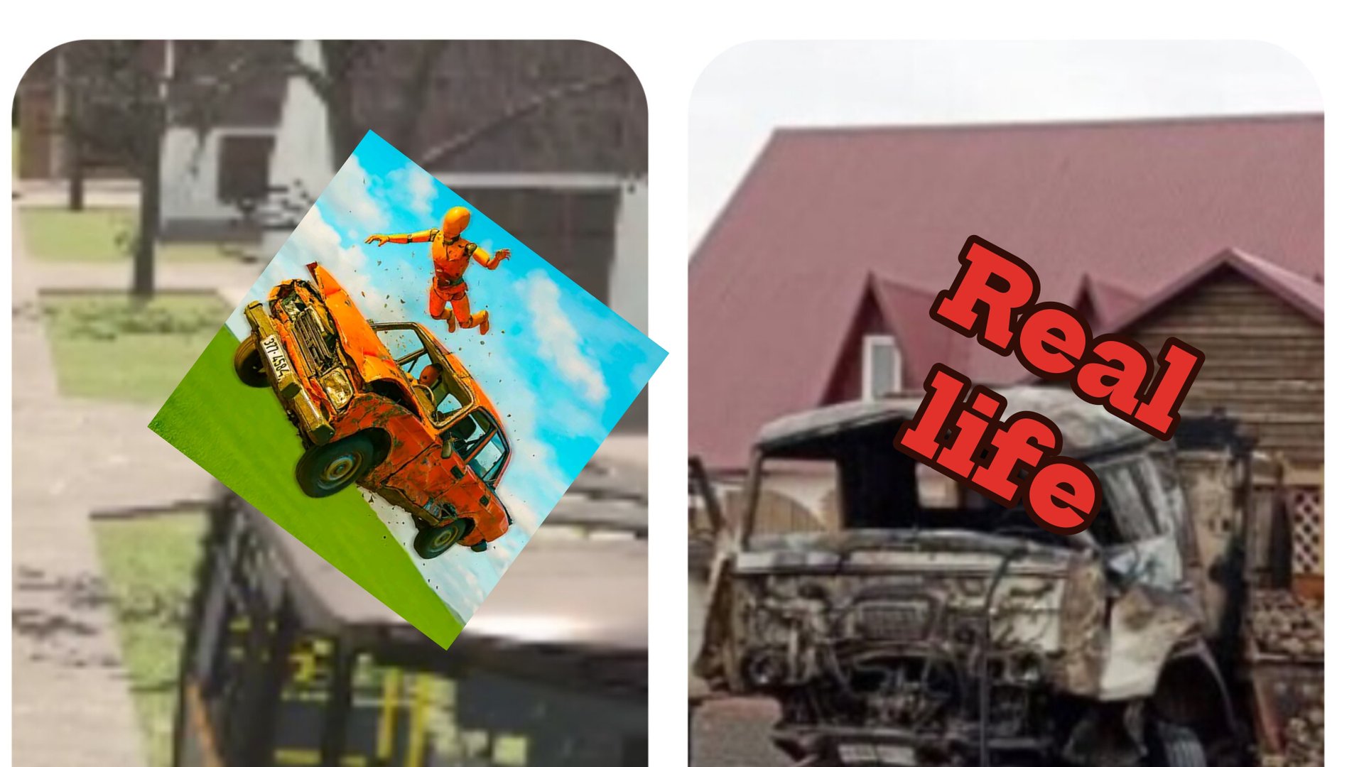 реконструкция жуткой аварии#5 в ВАЗ краш тест симулятор 2 смотреть онлайн