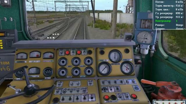Запуск тепловоза 2ТЭ10М / Running locomotive 2TE10M смотреть онлайн