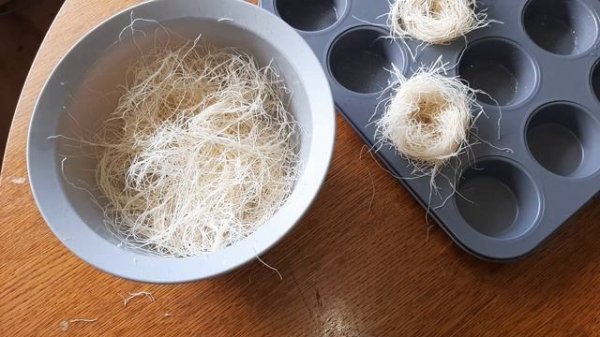 Корзиночки из теста Катаифи. Великолепная основа для десертов и закусок. #рецепты #food