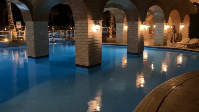 Шарм Эль Шейх! Jaz Belvedere! Детский бассейн под мостом вечером!