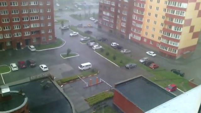 Ливень со снегом Новосибирск 29.07.2015 смотреть онлайн