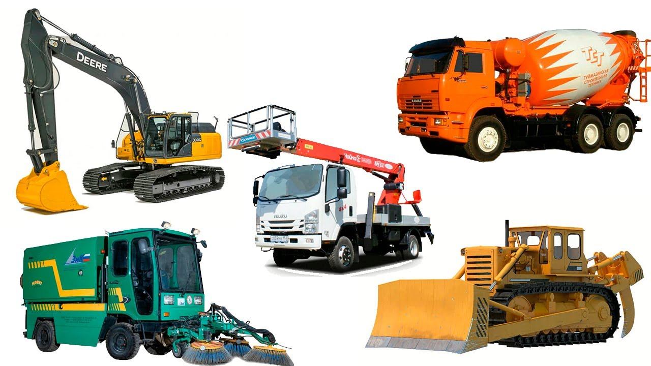 Мультик про машины для детей. Спецтехника в киндер сюрпризах смотреть онлайн