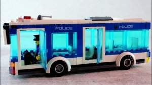Полицейский автобус и гоночная машина. Собираем машины Лего