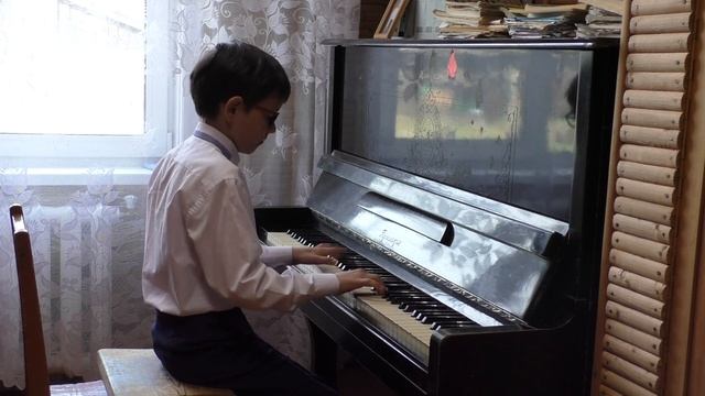 Костюк Сергей.  И. С. Бах,  Двухголосная инвенция ля минор