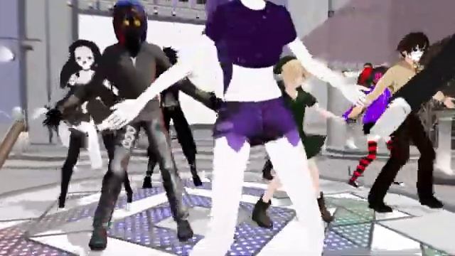 【MMD】【Крипипаста】 Gangnam Style