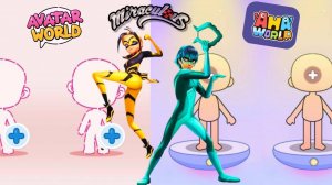 ХЛОЯ БУРЖУА _ ЛЕДИ ПЧЕЛА В ЛЕДИ БАГ И СУПЕР КОТ avatar world toca boca miga