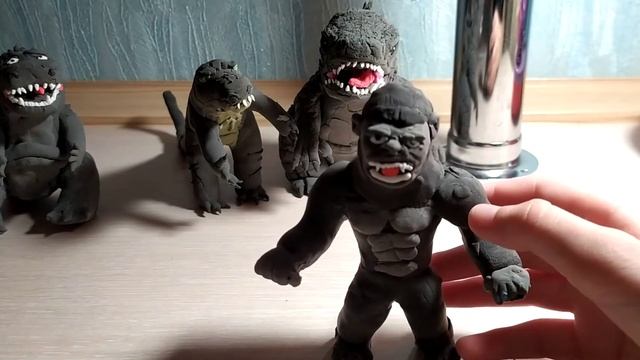 обзор на фигурки по годзилле!!!