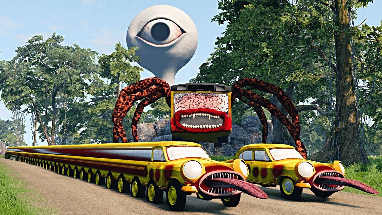 МОНСТРЫ ПРОТИВ МАШИНОК: Битва в городе-призраке! 👻🚗 смотреть онлайн