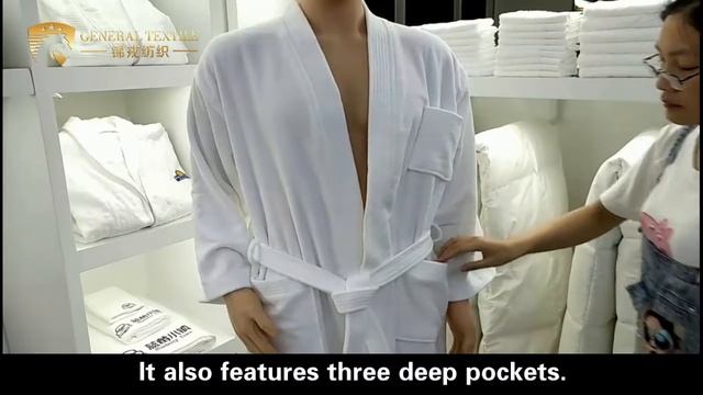 Hotel Velour Bathrobe With Kimono Collar-Shanghai General Textile Co.,Ltd смотреть онлайн