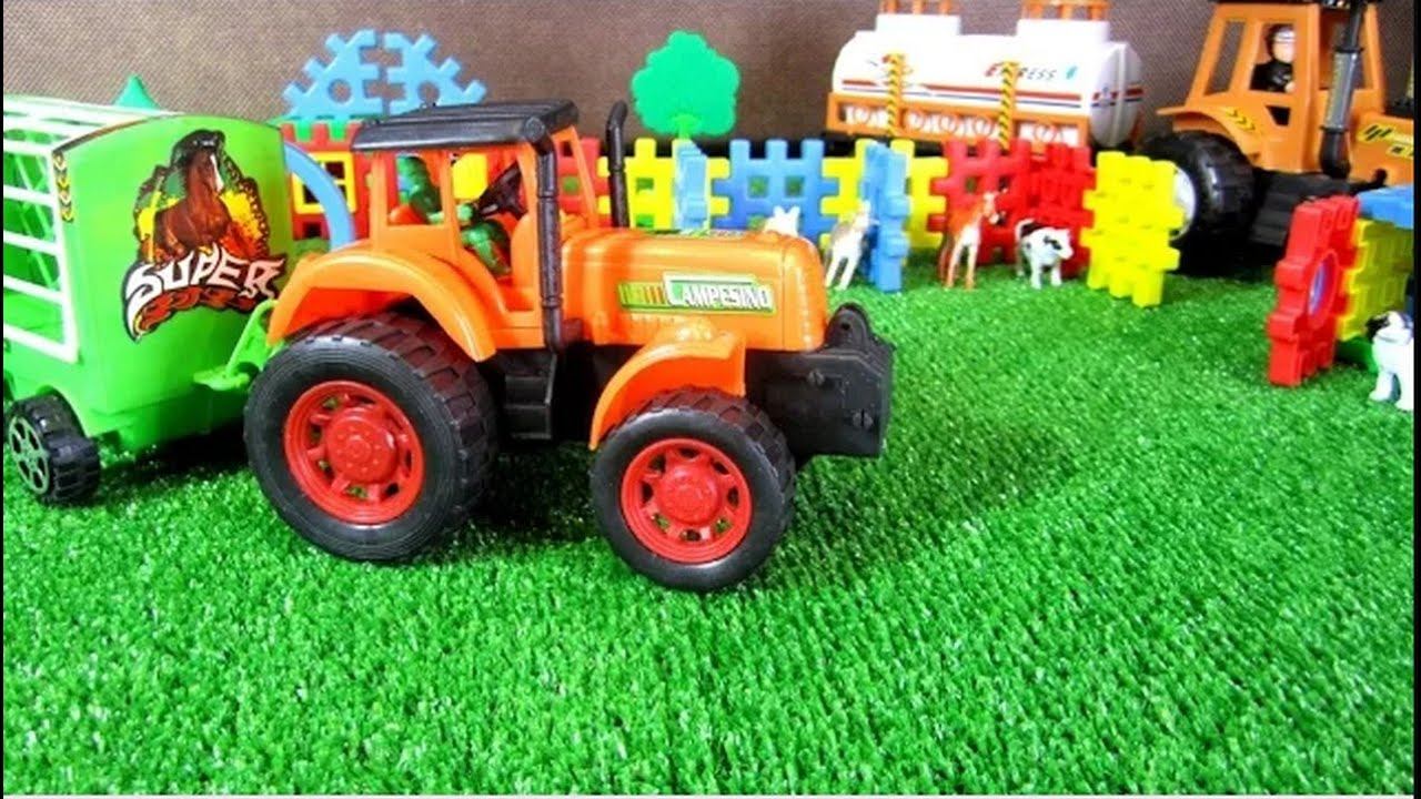 Мультик про трактор. Домашние животные для детей. Трактор на ферме смотреть онлайн