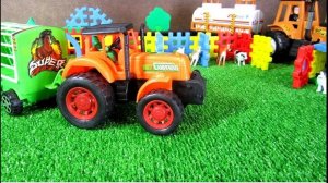 Мультик про трактор. Домашние животные для детей. Трактор на ферме