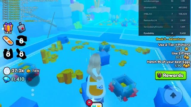 Playing Atlantic Mini Game(Pet Simulator 99)