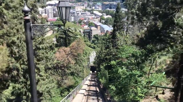 Tbilisi Georgia, спуск на фуникулёре с Мтацминда