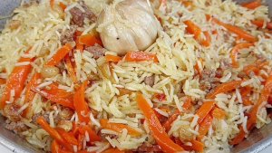 Ленивый плов с фаршем на сковороде это не каша с мясом