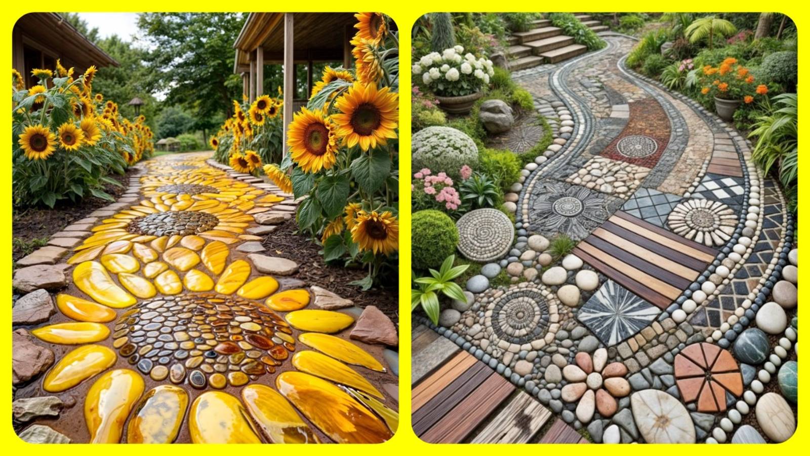 Декоративные дорожки в саду 👣