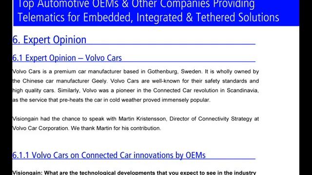 Connected Car Market Report 2016-2026 смотреть онлайн