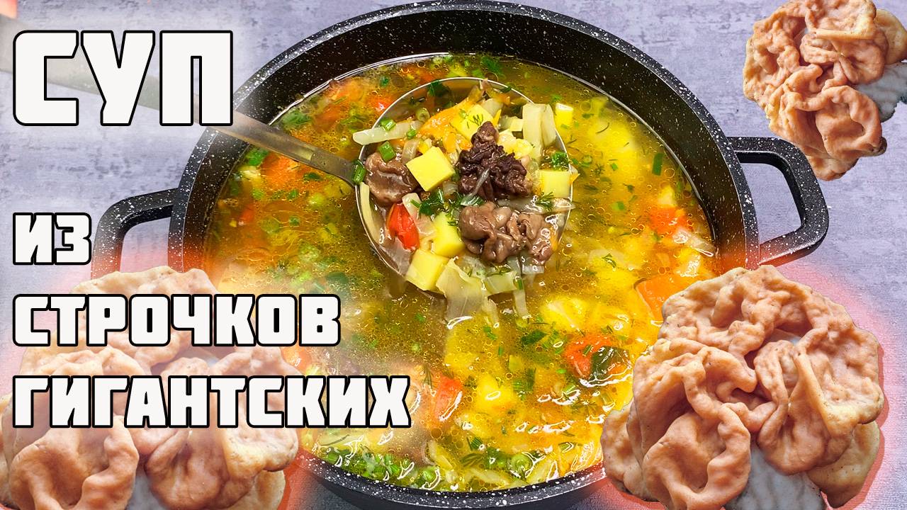 Редкий гость на столе: нежный весенний суп из строчков гигантских