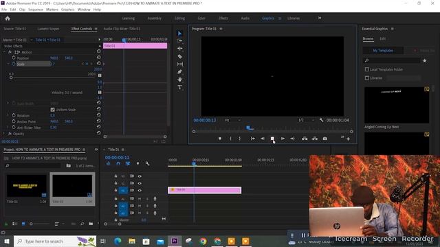 HOW TO ANIMATE TEXT IN ADOBE PREMIERE PRO | STEP-BY-STEP TUTORIAL смотреть онлайн