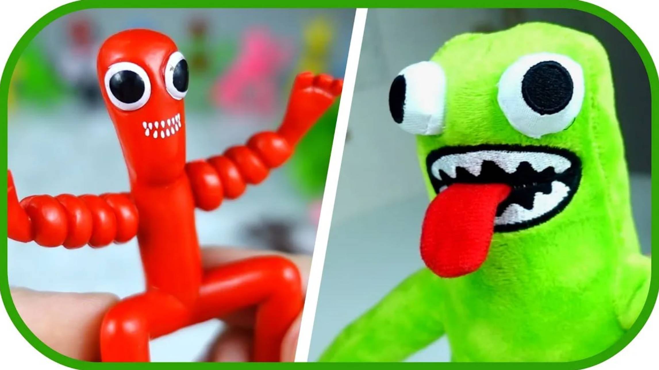 РАДУЖНЫЕ ДРУЗЬЯ. Фигурки Rainbow Friends. Синий, зеленый, фиолетовый. смотреть онлайн