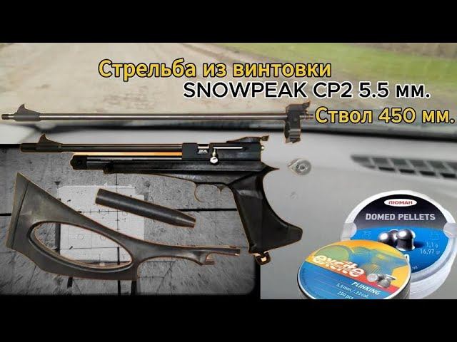 Стрельба из карабина SNOWPEAK 5.5 мм!!! смотреть онлайн
