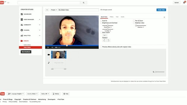 Creator Studio in YouTube.webm смотреть онлайн