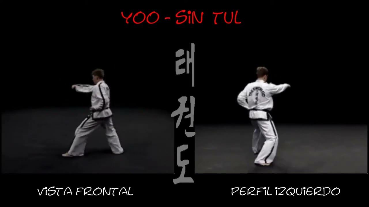 Ю син видео тхэквондо туль Черный пояс 3 Дан хьенг 68 движений комплекс Yoo Sin Tul спорт IFT спорт смотреть онлайн