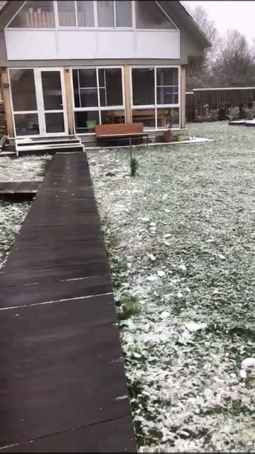 Ах снег,снежок! Белая метелица-вот такая красота на даче.22.10.2023г.