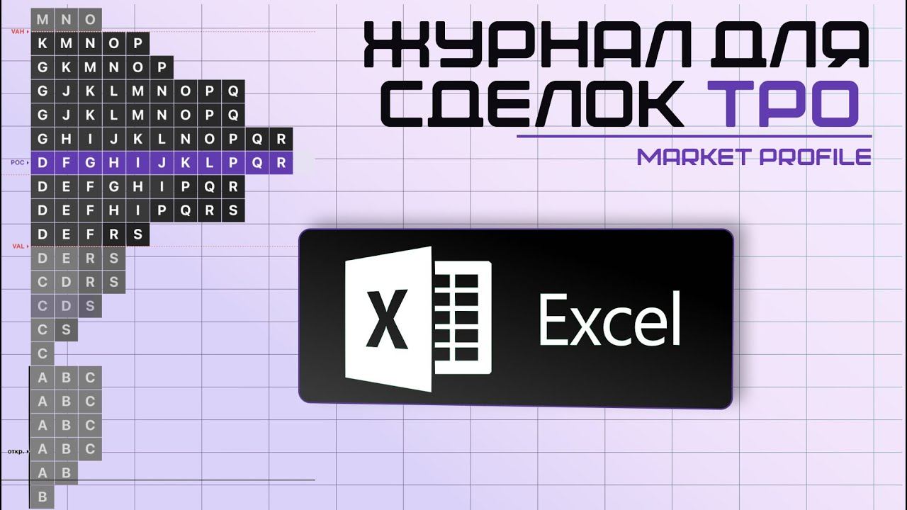 Market profile TPO. Журнал для Сделок в Excel. смотреть онлайн