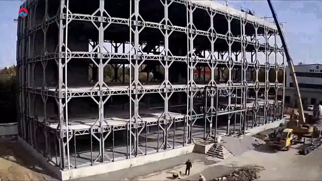 5 Floor Steel Structure Prefab Office Building