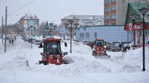 Погрузчики NEO S300 и Asiaking AK200. Снегоборьба в Новоалтайске.