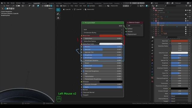 " تابع الخامات "الشيدير Shaders BSDF بلندر (blender 3.3) смотреть онлайн