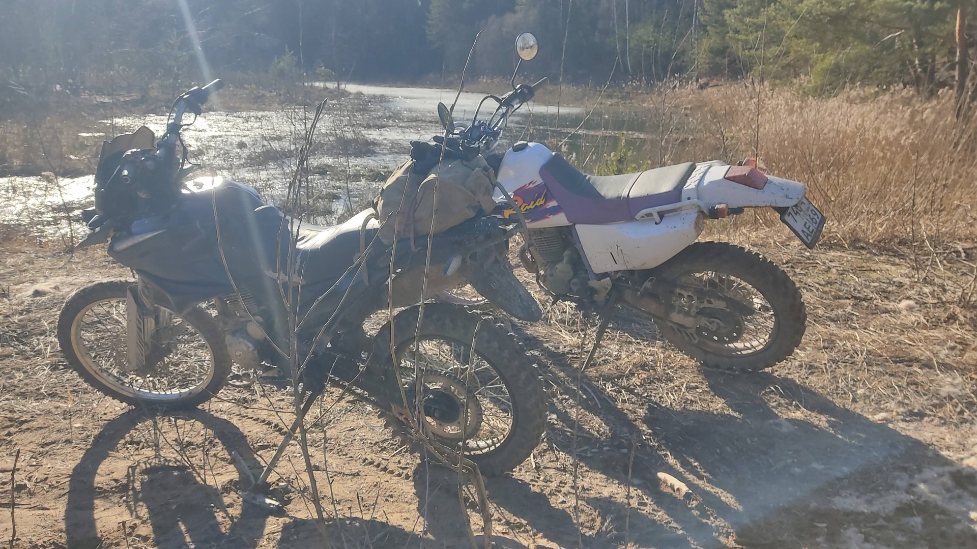 Yamaha TTR и Irbis XR по весенним полям смотреть онлайн