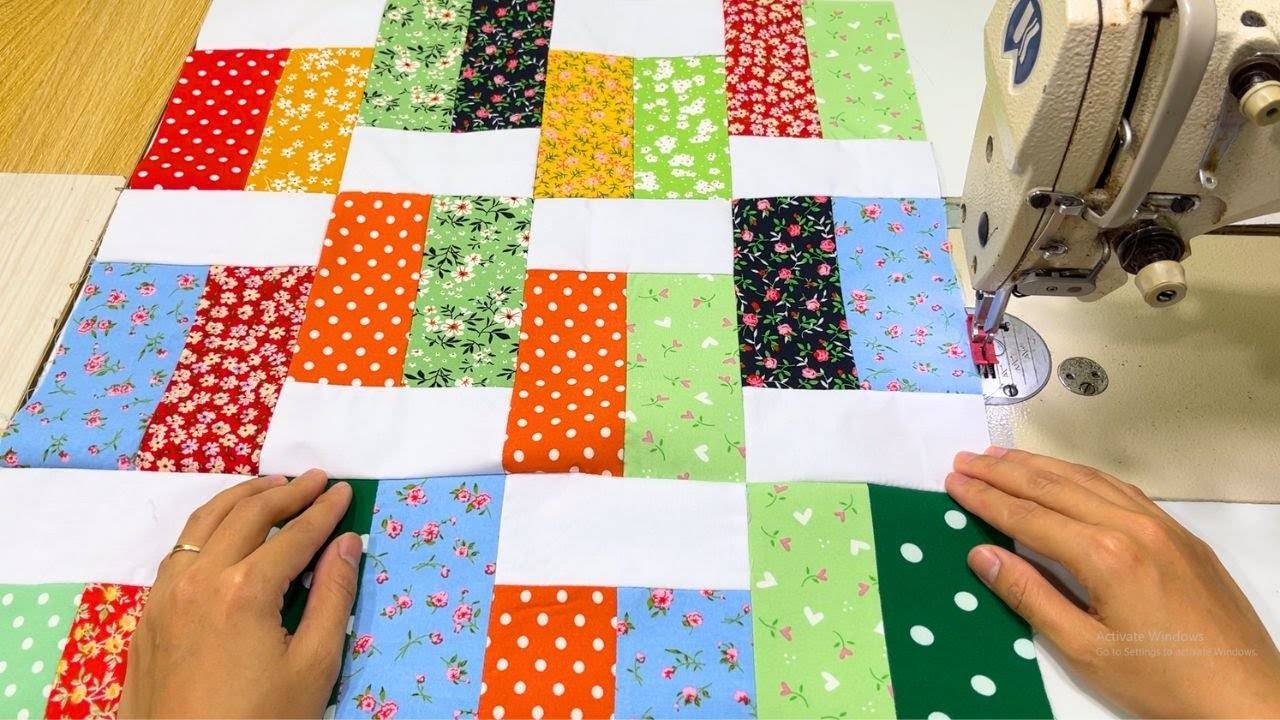 Самый простой и быстрый узор для квилтинга с использованием полосок ткани шириной всего 6 дюймов. смотреть онлайн