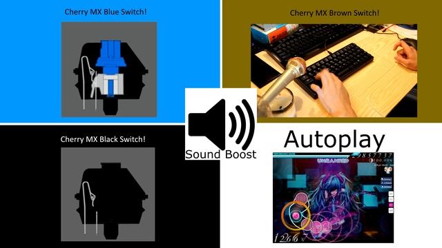 Mechanical Keyboard Sound Comparison - Osu! смотреть онлайн