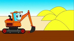 Мультик про экскаватор. Машинки для малышей. Cartoon about excavator