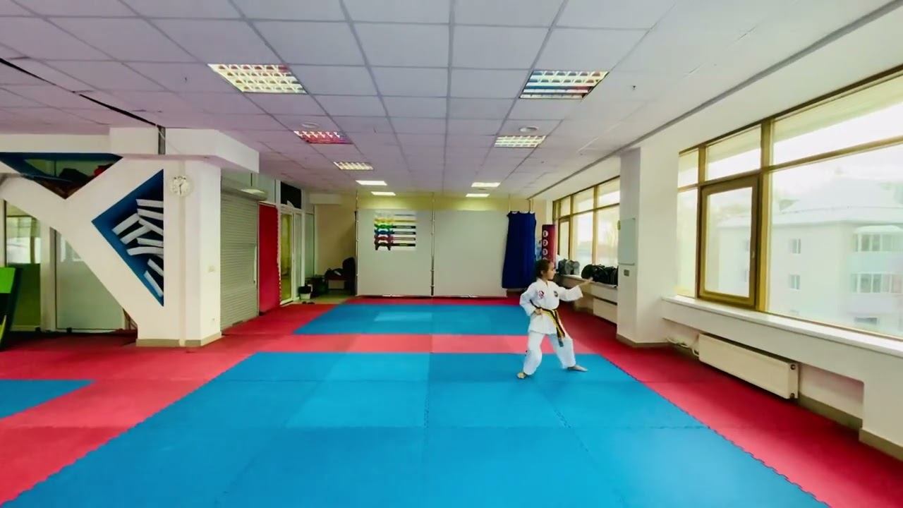 Чи сан видео тхэквондо туль желто-зеленый пояс 7 гып, хьенг 24 движения , комплекс Chi san Tul спорт смотреть онлайн