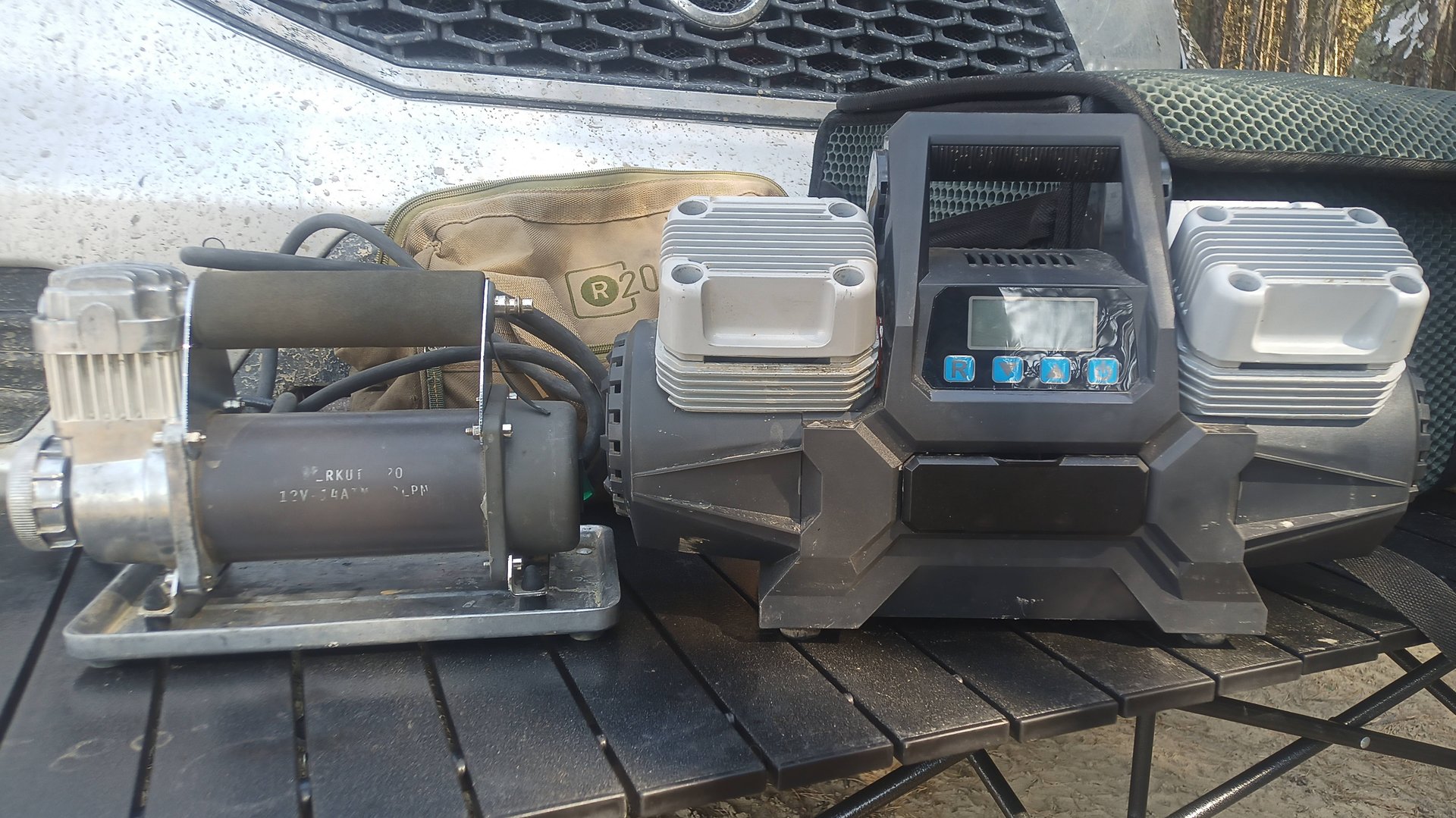 Сравнение производительности автомобильных компрессоров Беркут R 20 и Wincar. смотреть онлайн