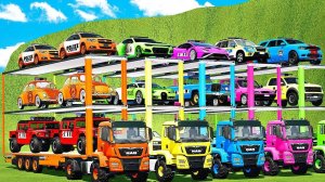 Машинки летают и прыгают! Развивающие мультики Машины помощники. Мультфильмы про машинки