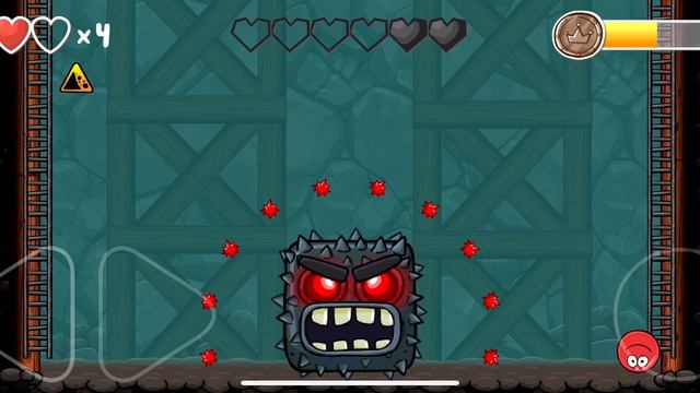 Как пройти Red Ball 4 уровень 75 BOSS Подземные Ходы смотреть онлайн