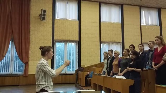 работа с хоровой капеллой БГУ. Саврицкий 