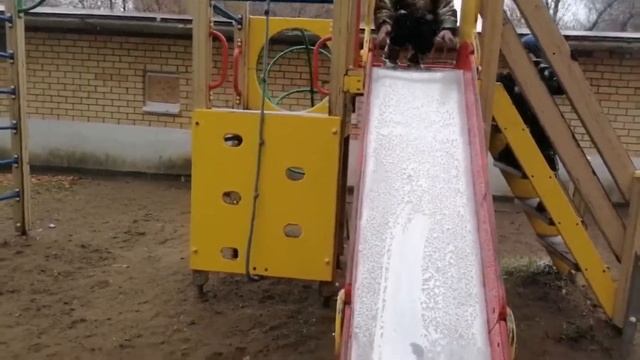 Семейный Влог 30 / На улице снег, решили всей толпой погулять. Кидали даже снежки🙈